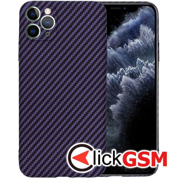 Techsuit - Carbonite FiberShell - iPhone 11 Pro Max - Purple