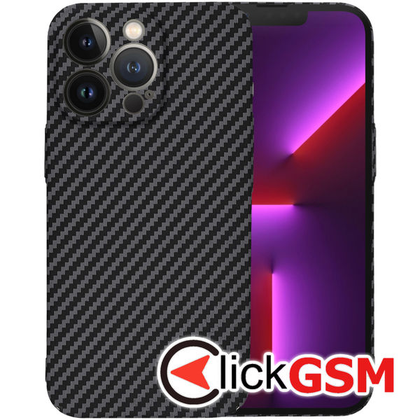 Techsuit - Carbonite FiberShell - iPhone 13 Pro - Black