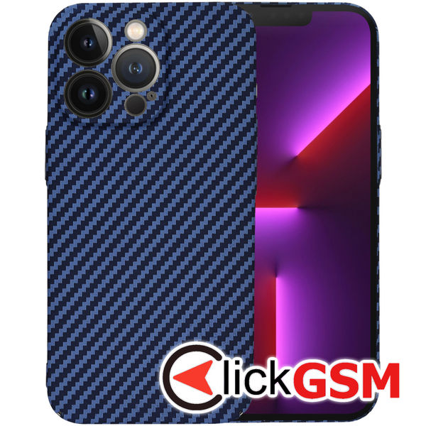 Techsuit - Carbonite FiberShell - iPhone 13 Pro - Cyan