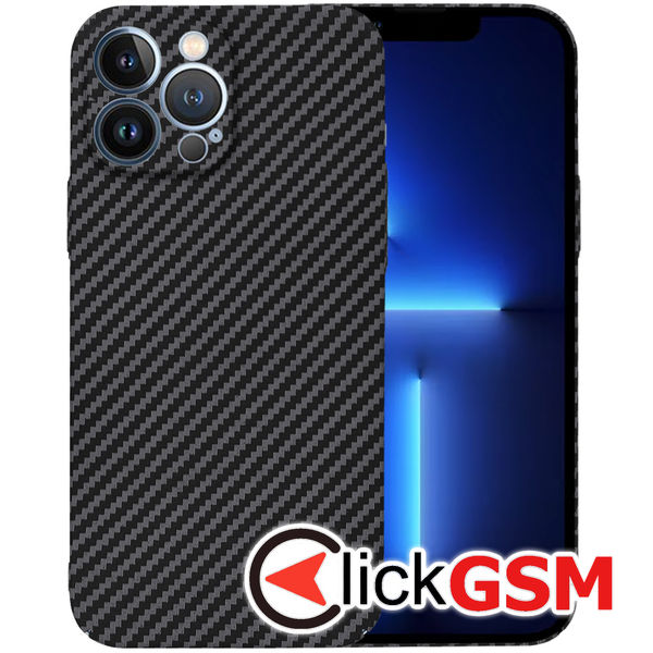 Techsuit - Carbonite FiberShell - iPhone 13 Pro Max - Black