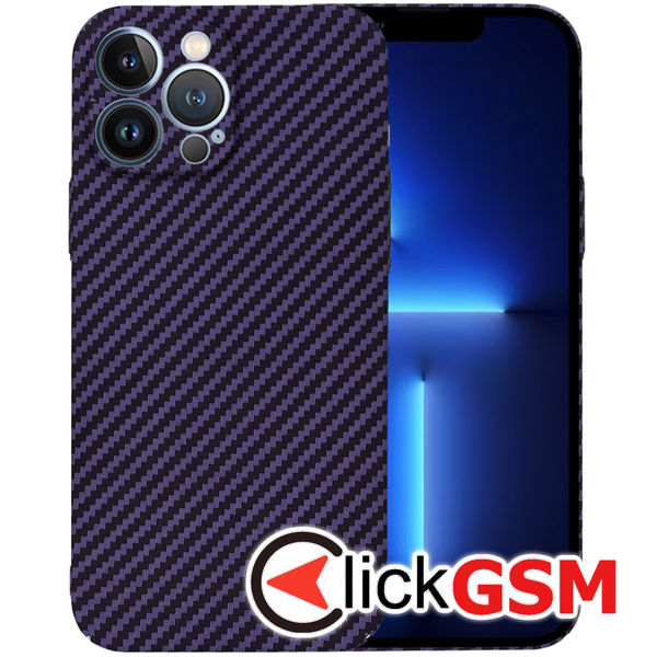 Techsuit - Carbonite FiberShell - iPhone 13 Pro Max - Purple