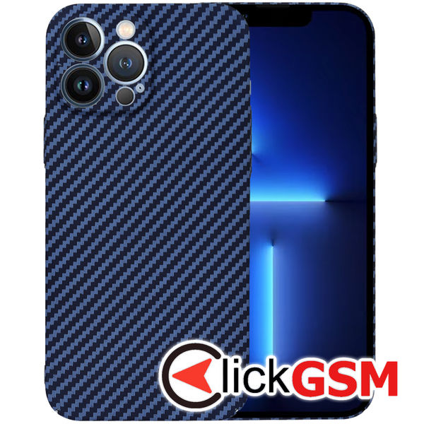 Techsuit - Carbonite FiberShell - iPhone 13 Pro Max - Cyan