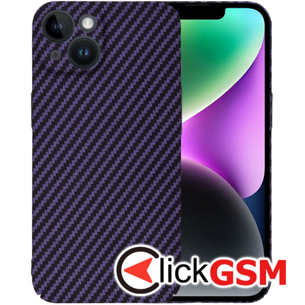 Techsuit - Carbonite FiberShell - iPhone 14 - Purple