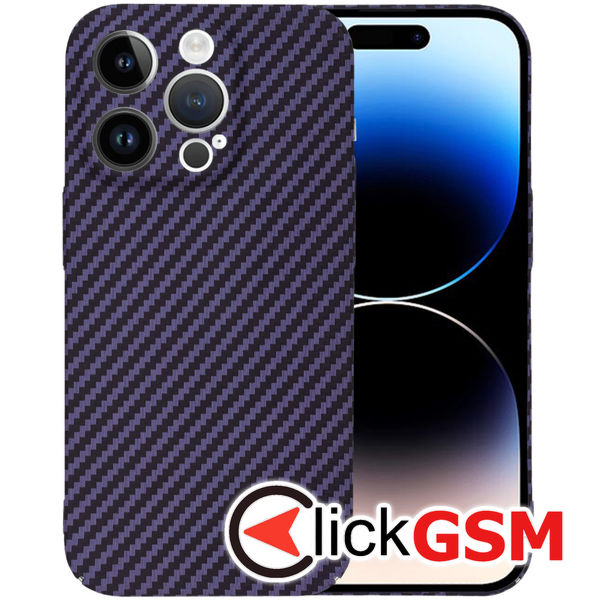 Techsuit - Carbonite FiberShell - iPhone 14 Pro - Purple