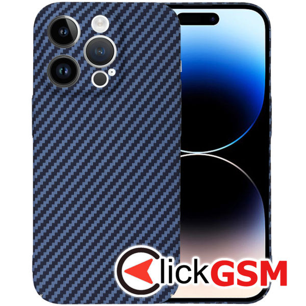 Techsuit - Carbonite FiberShell - iPhone 14 Pro - Cyan