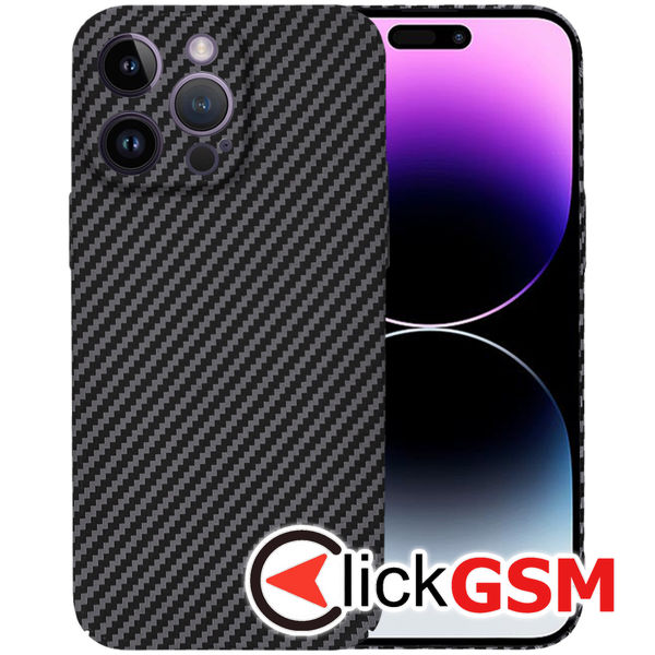 Techsuit - Carbonite FiberShell - iPhone 14 Pro Max - Black