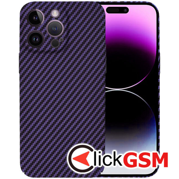 Techsuit - Carbonite FiberShell - iPhone 14 Pro Max - Purple