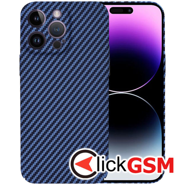 Techsuit - Carbonite FiberShell - iPhone 14 Pro Max - Cyan