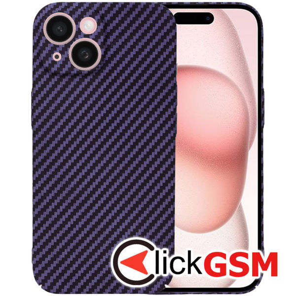 Techsuit - Carbonite FiberShell - iPhone 15 - Purple