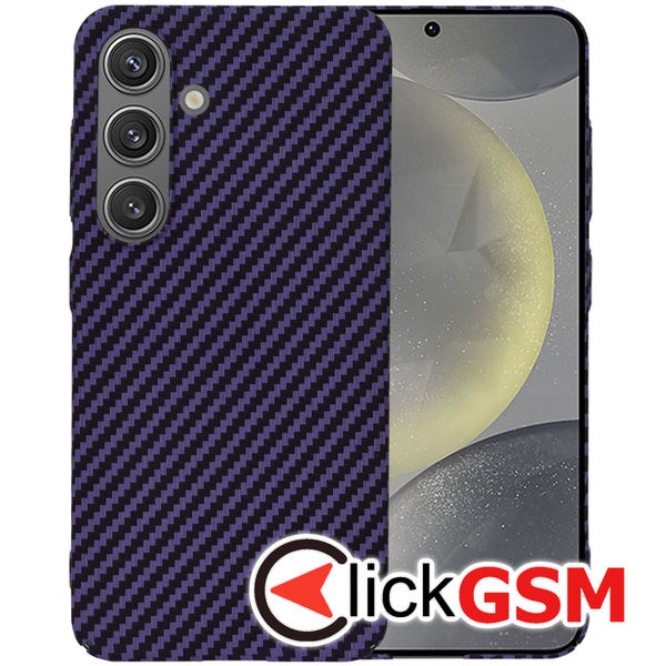 Techsuit - Carbonite FiberShell - Samsung Galaxy S24 - Purple