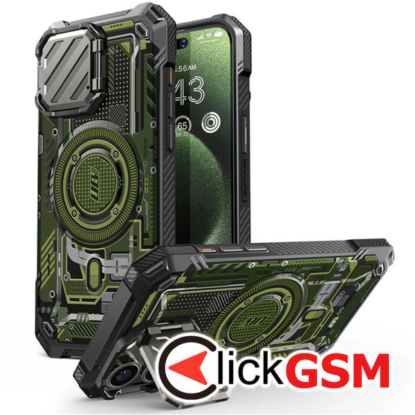 Supcase - Unicorn Beetle XT MagSafe - iPhone 15 Pro Max - Green Circuit