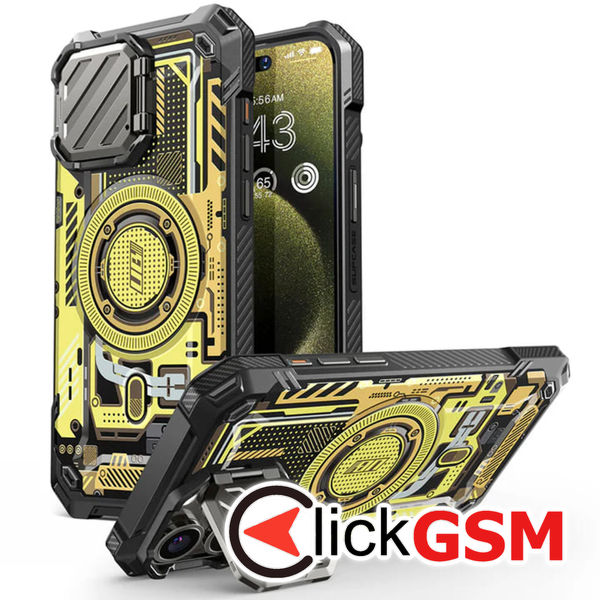 Supcase - Unicorn Beetle XT MagSafe - iPhone 15 Pro Max - Yellow Circuit
