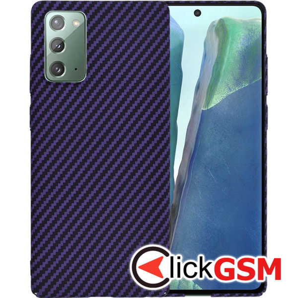 Techsuit - Carbonite FiberShell - Samsung Galaxy Note 20 4G / Note 20 5G - Purple