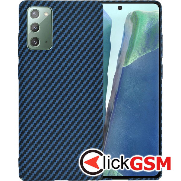Techsuit - Carbonite FiberShell - Samsung Galaxy Note 20 4G / Note 20 5G - Cyan