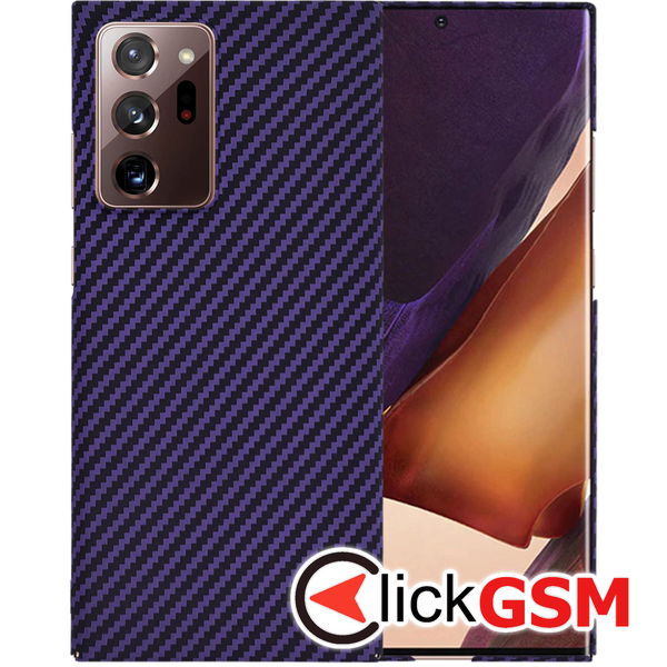 Techsuit - Carbonite FiberShell - Samsung Galaxy Note 20 Ultra / Note 20 Ultra 5G - Purple