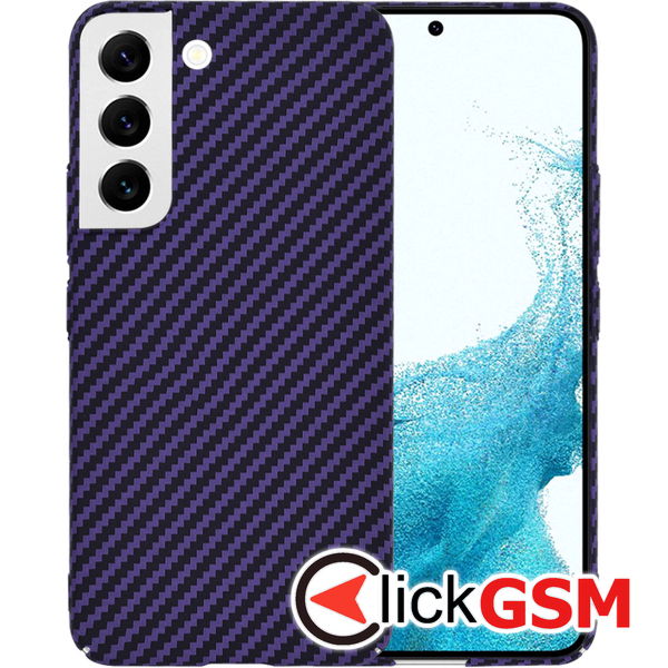 Techsuit - Carbonite FiberShell - Samsung Galaxy S22 5G - Purple