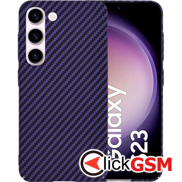 Techsuit - Carbonite FiberShell - Samsung Galaxy S23 - Purple