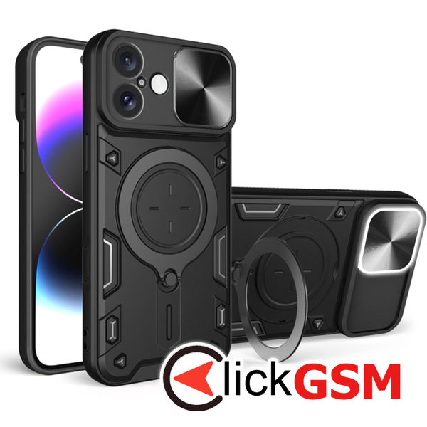 Techsuit - CamGuard Pro - iPhone 16 - Black