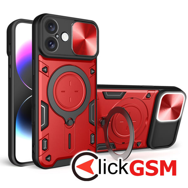 Techsuit - CamGuard Pro - iPhone 16 - Red