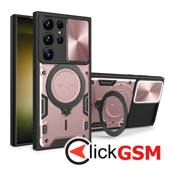 Techsuit - CamGuard Pro - Samsung Galaxy S23 Ultra - Rose Gold