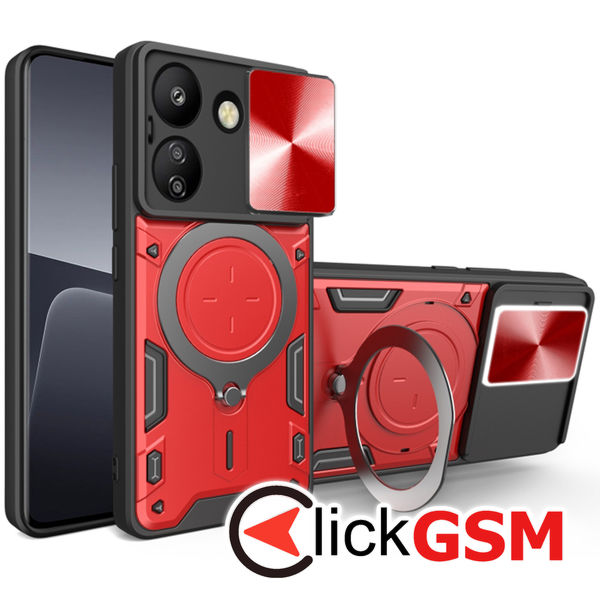 Techsuit - CamGuard Pro - Xiaomi Redmi 13C 4G / Poco C65 - Red