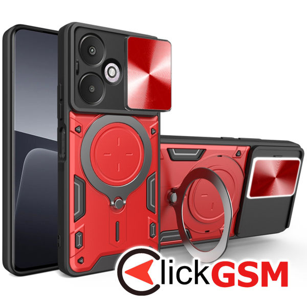 Techsuit - CamGuard Pro - Xiaomi Redmi 13C 5G / Poco M6 - Red