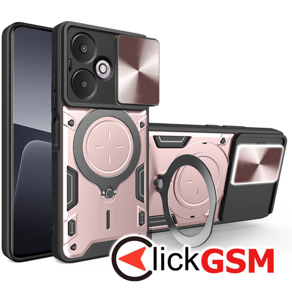 Techsuit - CamGuard Pro - Xiaomi Redmi 13C 5G / Poco M6 - Rose Gold