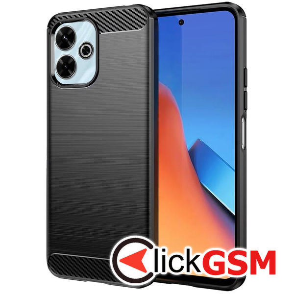 Techsuit - Carbon Silicone - Xiaomi Redmi 13 / Poco M6 4G - Black