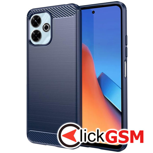 Techsuit - Carbon Silicone - Xiaomi Redmi 13 / Poco M6 4G - Blue