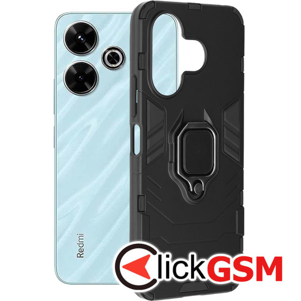 Techsuit - Silicone Shield - Xiaomi Redmi 13 / Poco M6 4G - Black