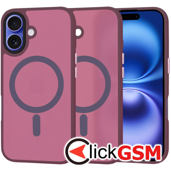 Techsuit - HaloFrost MagSafe Series - iPhone 16 - Bordeaux