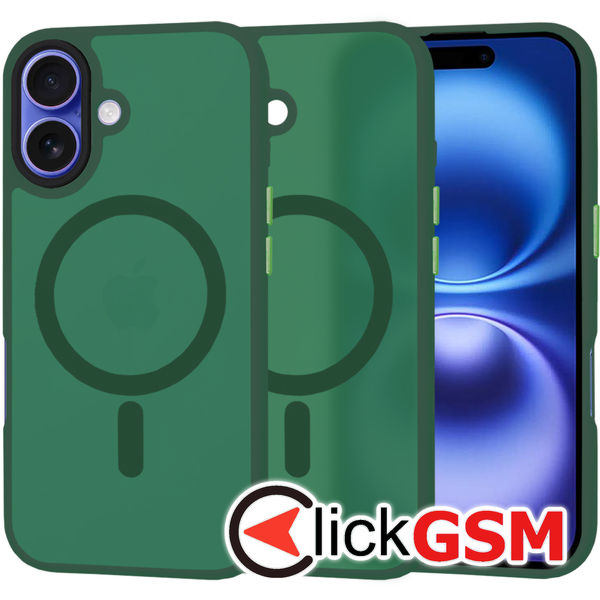 Techsuit - HaloFrost MagSafe Series - iPhone 16 - Midnight Green