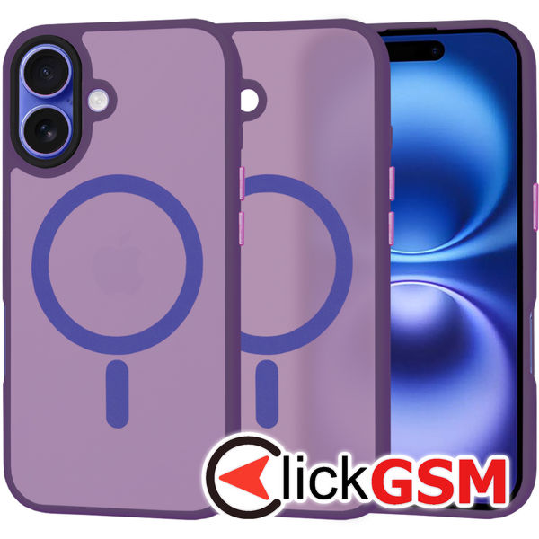 Techsuit - HaloFrost MagSafe Series - iPhone 16 - Deep Purple
