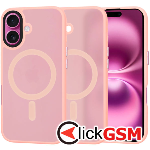 Techsuit - HaloFrost MagSafe Series - iPhone 16 Plus - Pink