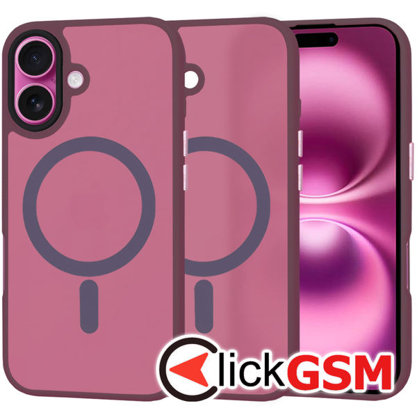 Techsuit - HaloFrost MagSafe Series - iPhone 16 Plus - Bordeaux