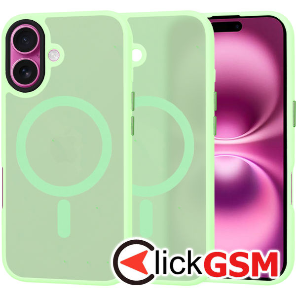 Techsuit - HaloFrost MagSafe Series - iPhone 16 Plus - Light Green