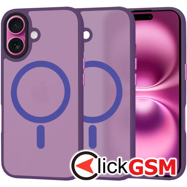 Techsuit - HaloFrost MagSafe Series - iPhone 16 Plus - Deep Purple