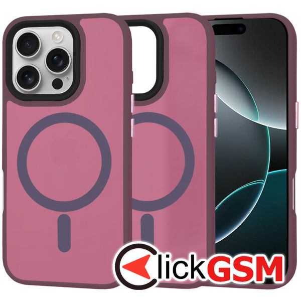 Techsuit - HaloFrost MagSafe Series - iPhone 16 Pro - Bordeaux