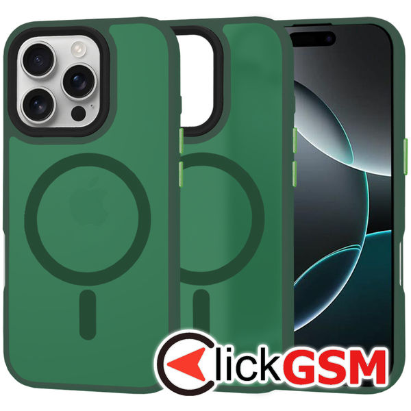 Techsuit - HaloFrost MagSafe Series - iPhone 16 Pro - Midnight Green