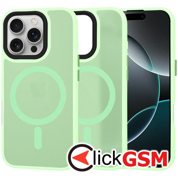 Techsuit - HaloFrost MagSafe Series - iPhone 16 Pro - Light Green