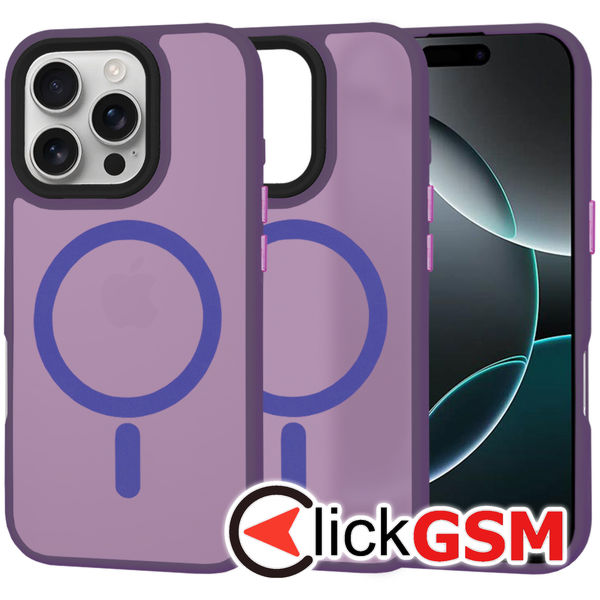 Techsuit - HaloFrost MagSafe Series - iPhone 16 Pro - Deep Purple