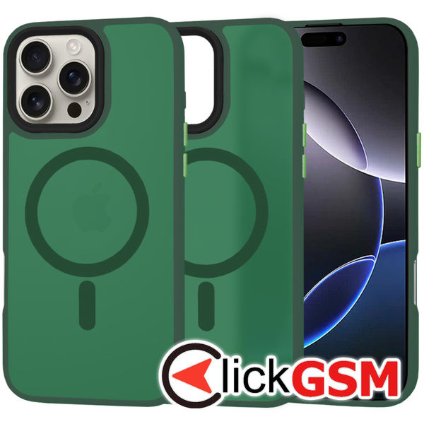 Techsuit - HaloFrost MagSafe Series - iPhone 16 Pro Max - Midnight Green