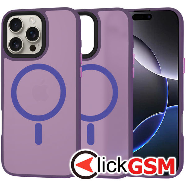 Techsuit - HaloFrost MagSafe Series - iPhone 16 Pro Max - Deep Purple