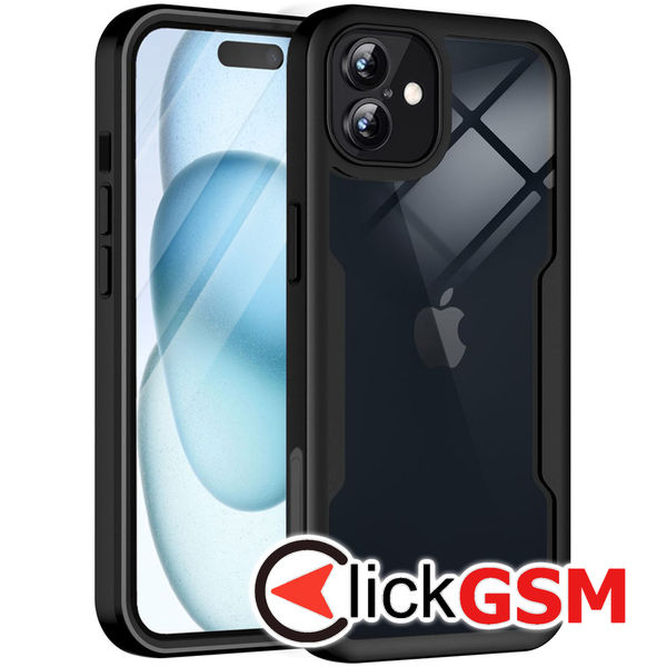 Techsuit - ColorVerse 360 Series + Screen Protector - iPhone 16 Plus - Black