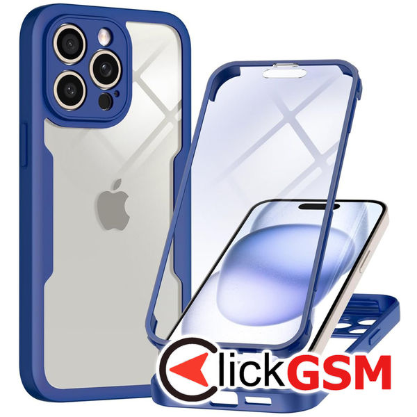 Techsuit - ColorVerse 360 Series + Screen Protector - iPhone 16 Pro Max - Blue