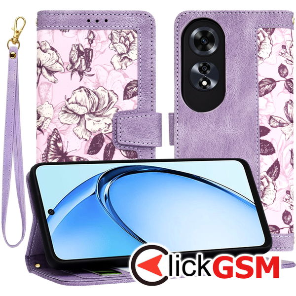 Techsuit - FlipCraft - Oppo A60 - Mysterious Purple