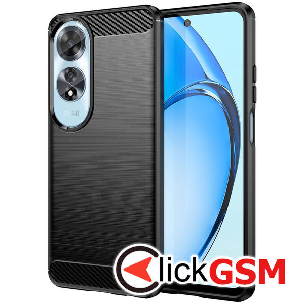 Techsuit - Carbon Silicone - Oppo A60 - Black