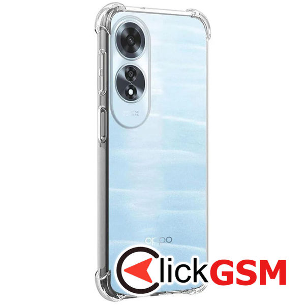 Techsuit - Shockproof Clear Silicone - Oppo A60 - Clear