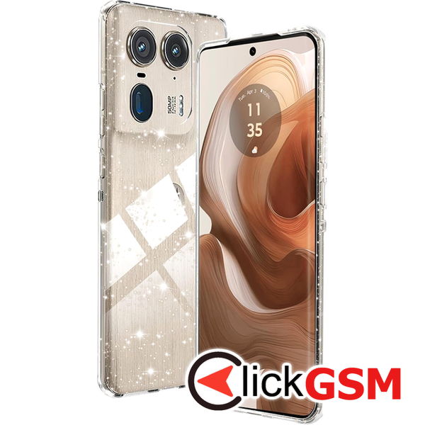 Techsuit - SparkleSkin Series - Motorola Edge 50 Ultra - Clear