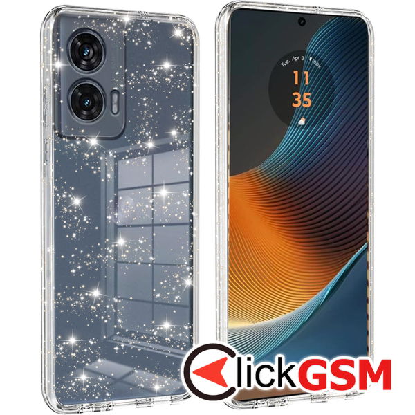 Techsuit - SparkleSkin Series - Motorola Edge 50 Fusion - Clear